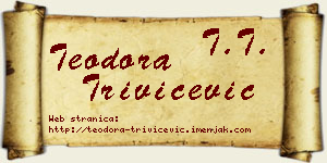 Teodora Trivičević vizit kartica